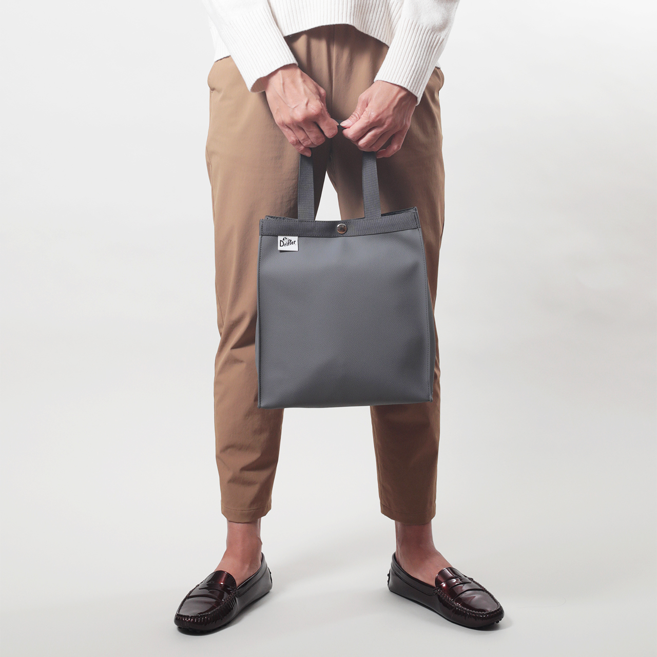 paper bag tote S fake leather